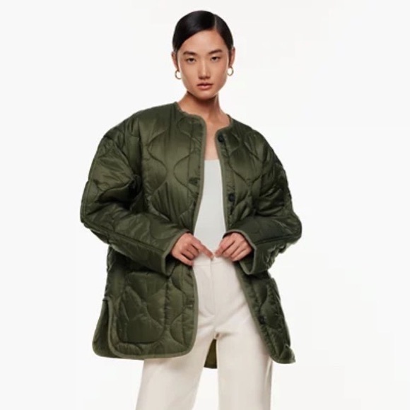 Aritzia Jackets & Coats Nwt Aritzia Babaton Evergreen Quilted